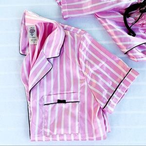 In Bloom by Jonquil Satin Short Pajamas Small